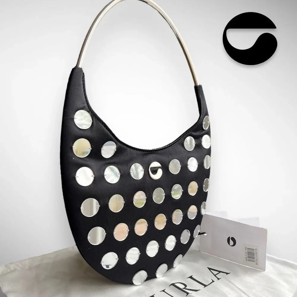 🚫SOLD ON DEPOP🚫NWT Coperni Ring Swipe Mirror Stud Black Shoulder / Top Handle - Picture 17 of 17